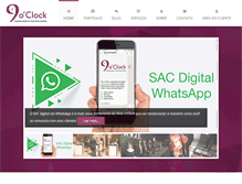 Tablet Screenshot of nineoclock.com.br